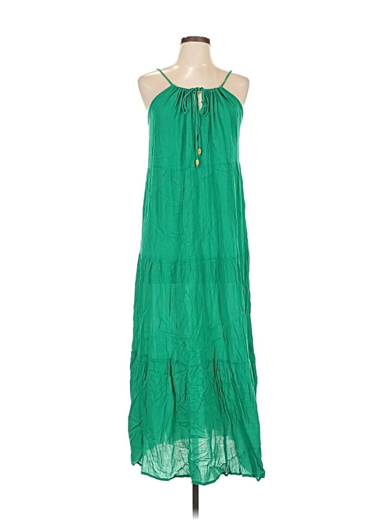 Pre-owned Kona Sol Casual Dress In Green