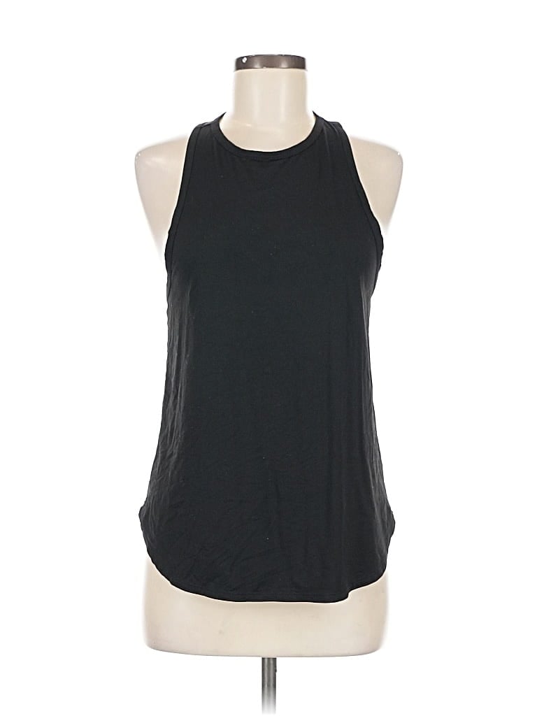 Click to view more detailed imagery on our partner's website Pre-owned Carbon38 Tank Top Black Halter Neckline Tops
