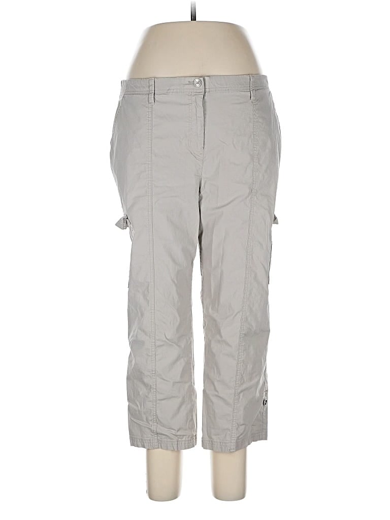 Pre-owned Chico's Cargo Pants In Gray