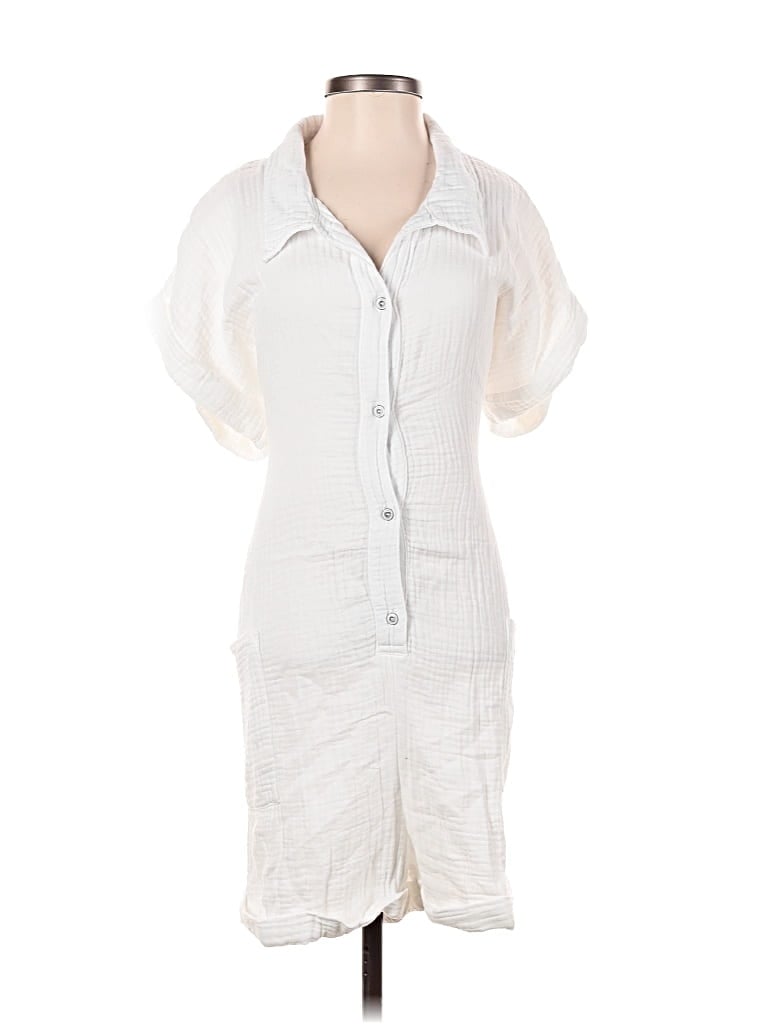 Pre-owned Sol Angeles Romper In White