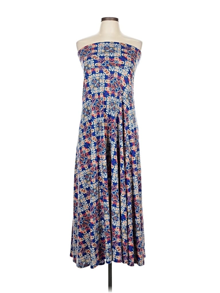 Pre-owned Lularoe Casual Dress In Blue