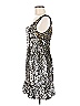 Aidan Mattox 100% Polyester Metallic Silver Cocktail Dress Size 8 - photo 5
