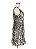 Aidan Mattox 100% Polyester Metallic Silver Cocktail Dress Size 8 - photo 4