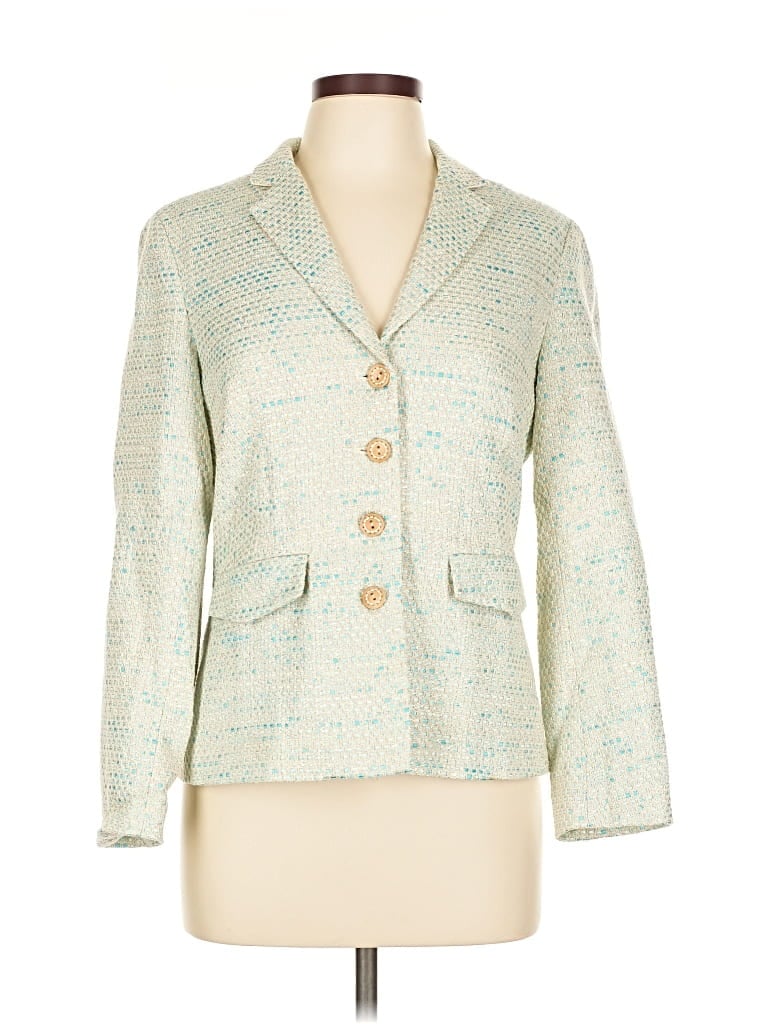 Pre-owned J. Mclaughlin Blazer Jacket In White