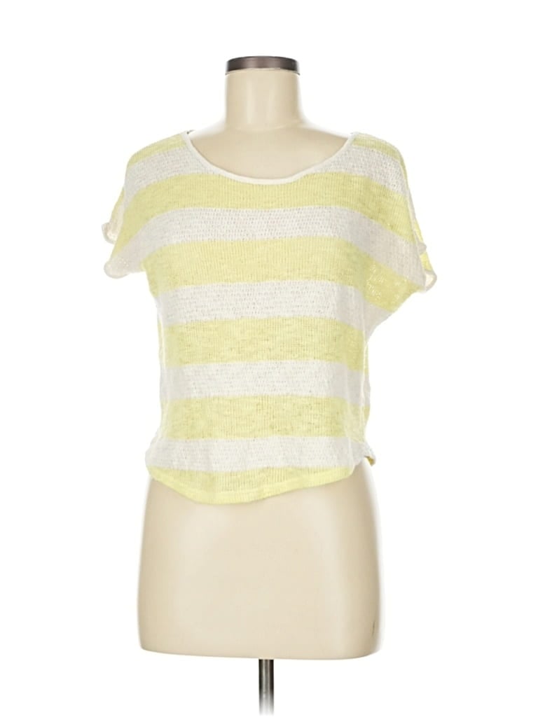 Pre-owned Elodie Cardigan Sweater In Yellow