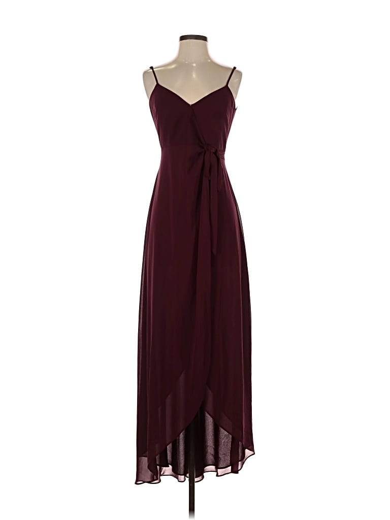 Pre-owned Show Me Your Mumu Cocktail Dress In Burgundy