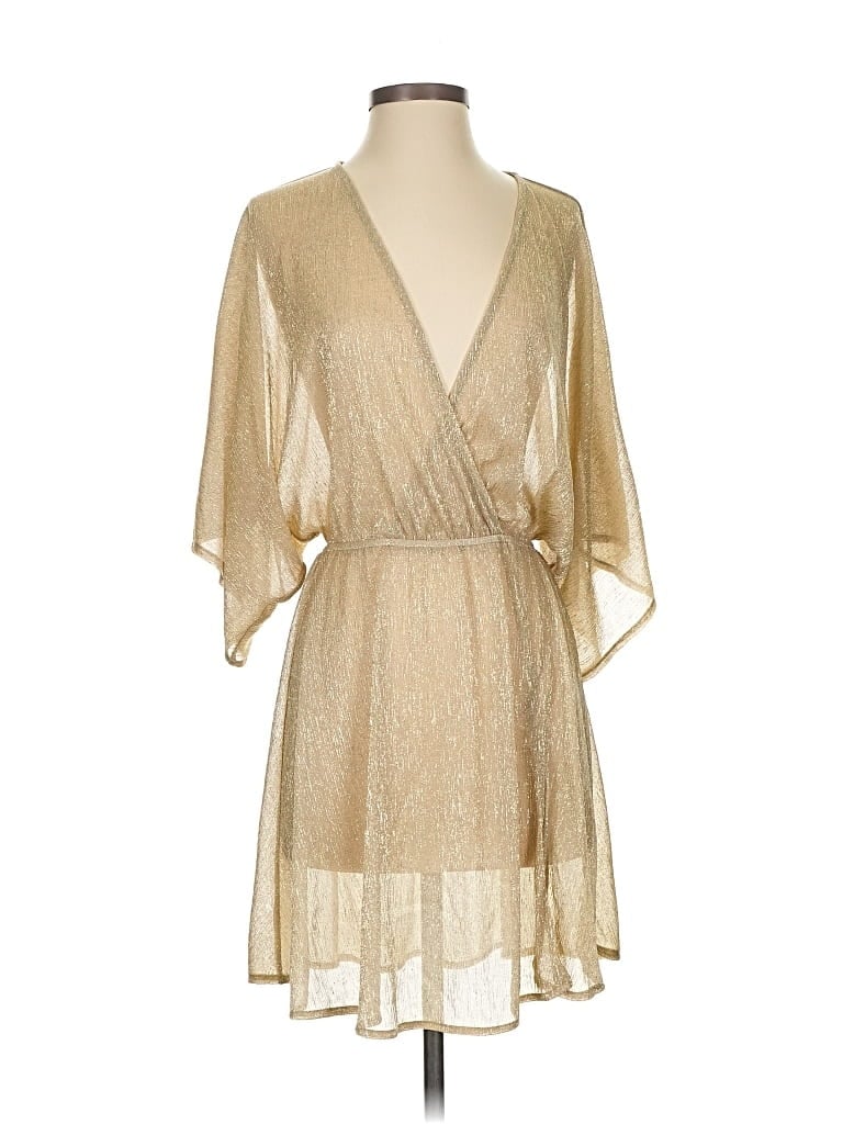 Pre-owned Lulus Kimono In Gold