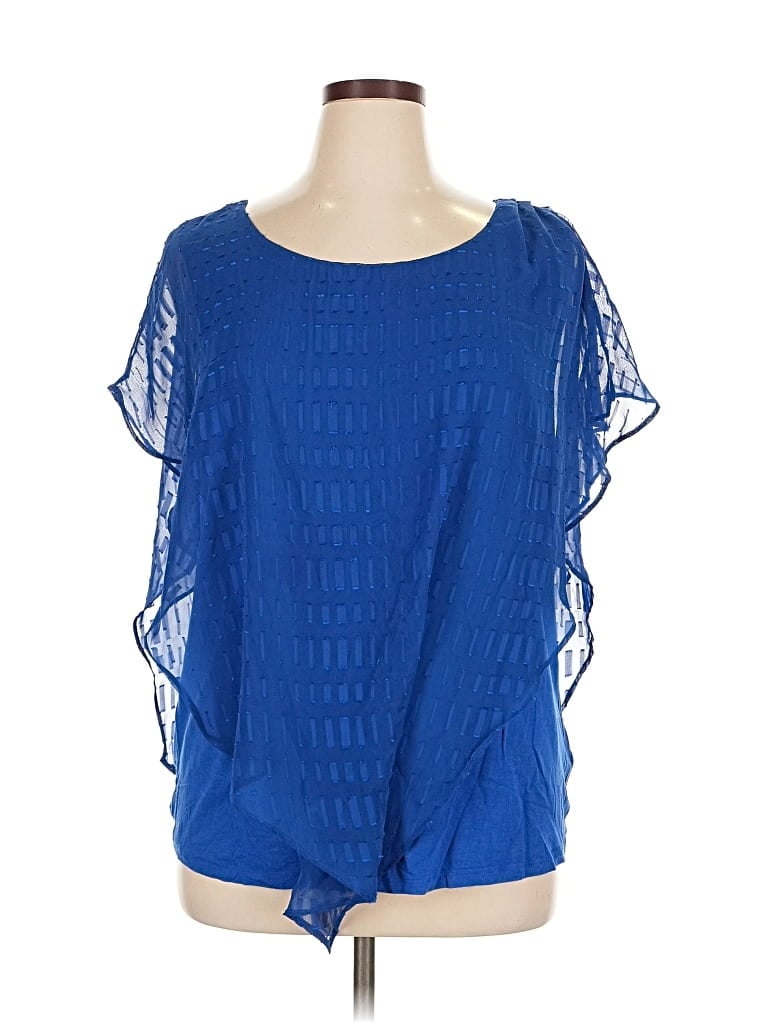 Pre-owned Alyx Short Sleeve Blouse In Blue