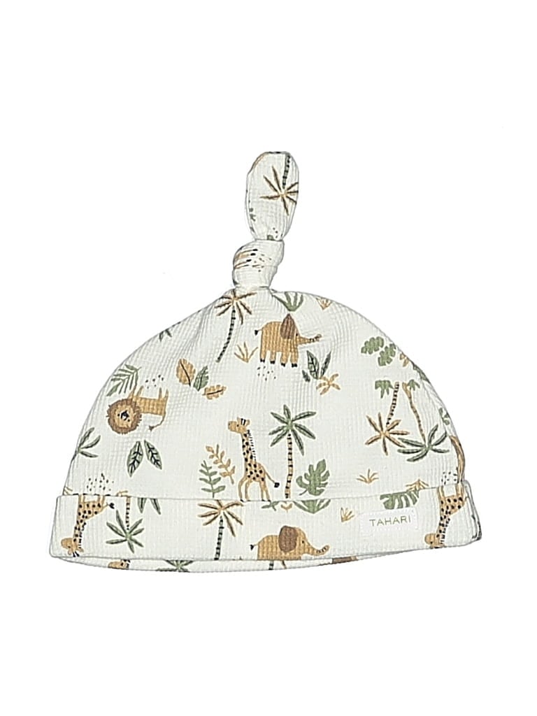 Pre-owned Tahari Kids' Beanie Hat In White