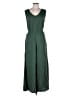 Raquel Allegra Solid Green Jumpsuit Size (2) - photo 1
