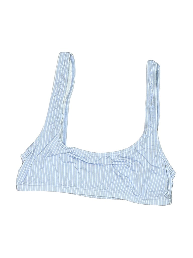 WEWOREWHAT Pre-owned Swimsuit Top Blue Swimwear