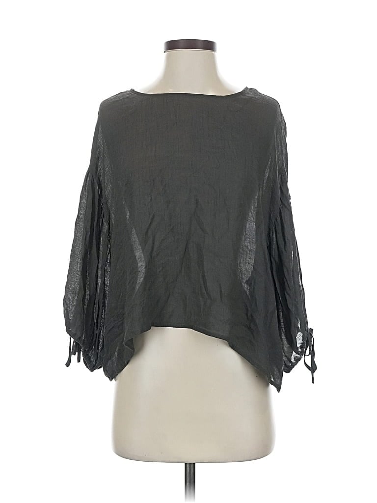 Click to view more detailed imagery on our partner's website Pre-owned Grade & Gather 3/4 Sleeve Blouse In Gray