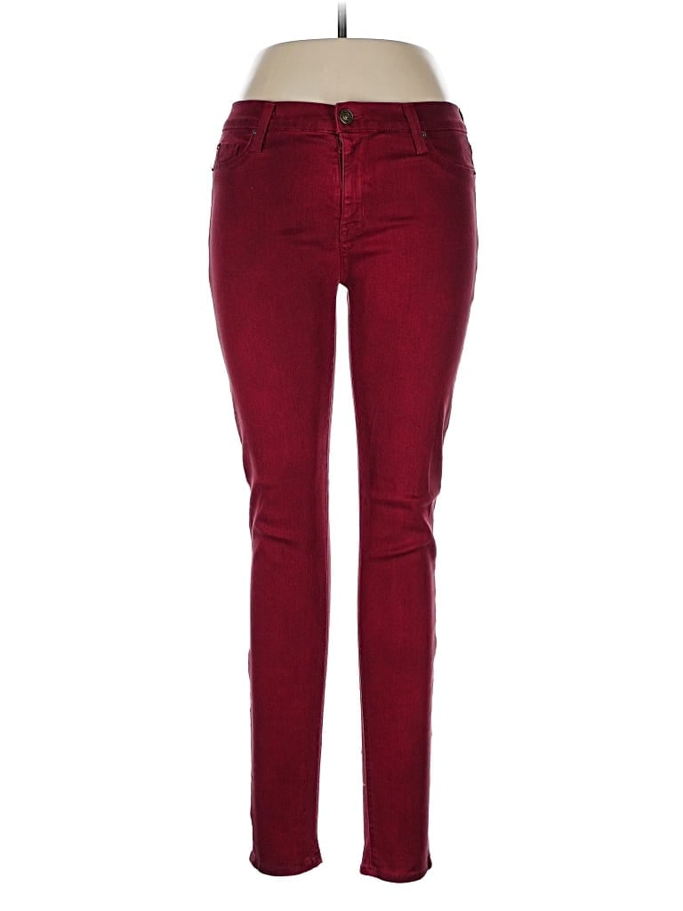 Pre-owned Hudson Jeans In Burgundy