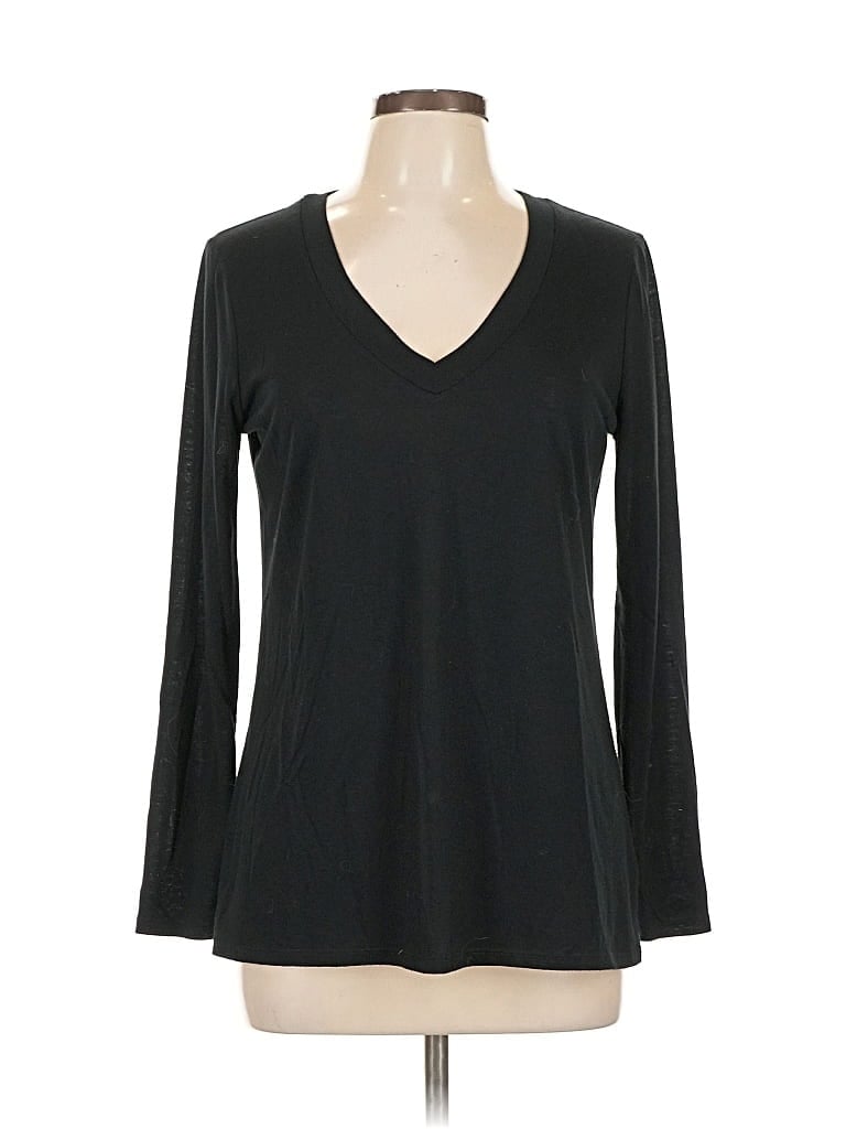 Pre-owned Xhilaration Long Sleeve T-shirt In Black