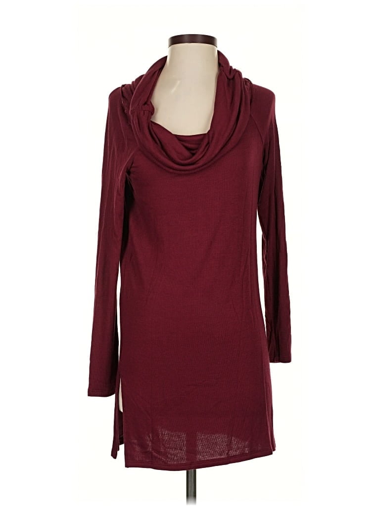 Pre-owned Matty M Pullover Sweater In Burgundy