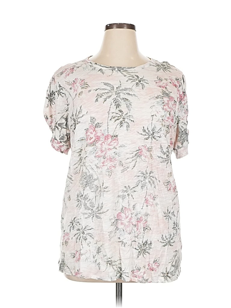 Pre-owned Torrid Short Sleeve Blouse In Silver