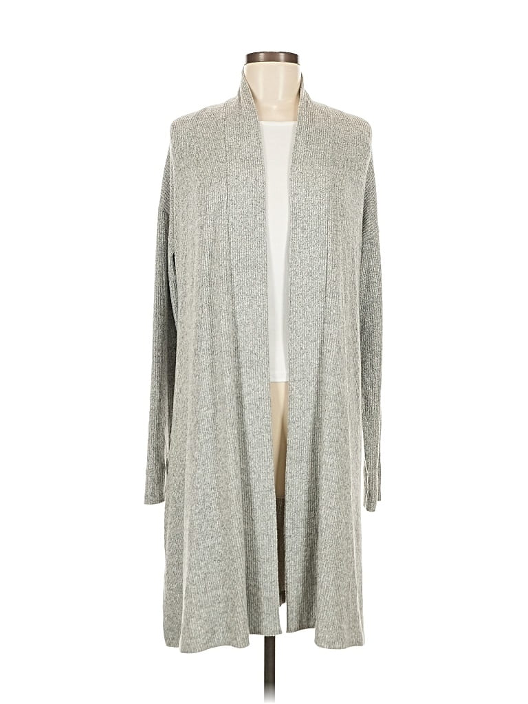 Pre-owned Natori Cardigan Sweater In Gray