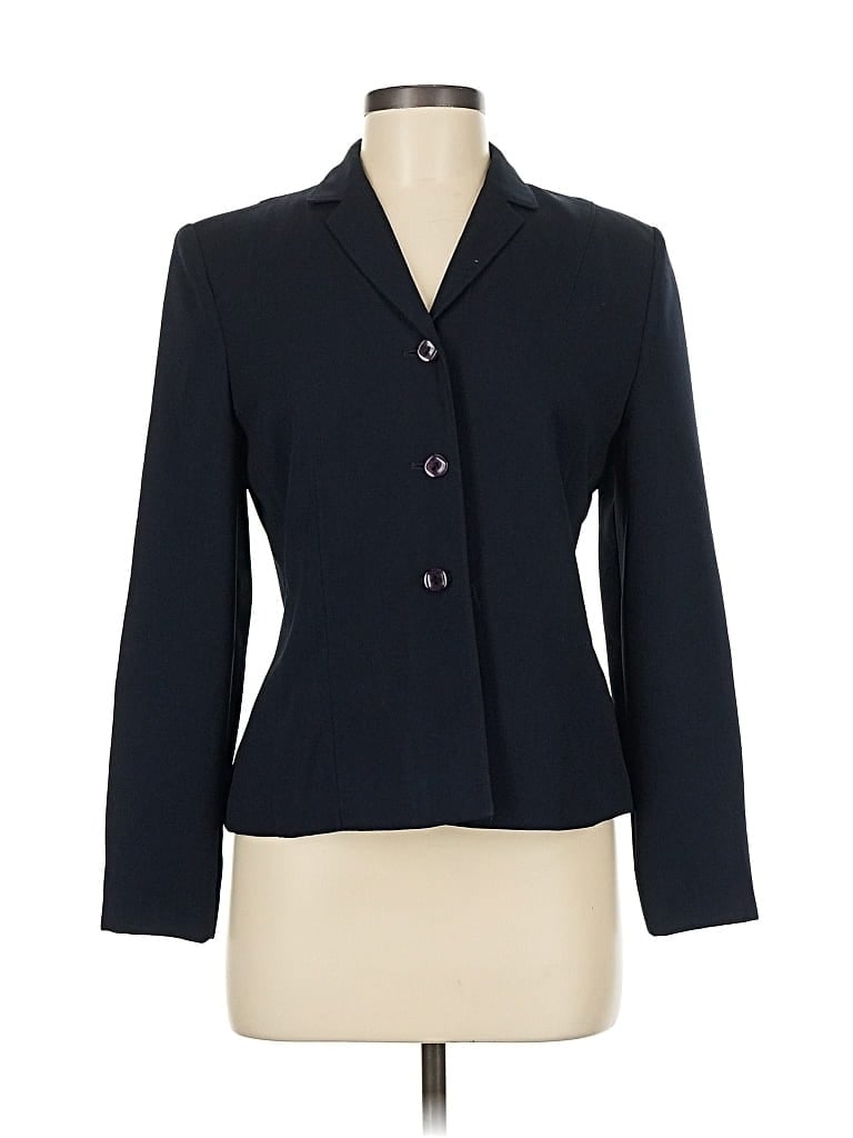 Pre-owned Larry Levine Blazer Jacket In Blue