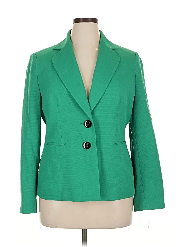 Pre-owned Evan Picone Blazer Jacket In Green
