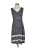 Athleta Stripes Gray Casual Dress Size S - photo 1