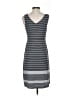 Athleta Stripes Gray Casual Dress Size S - photo 2