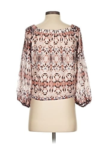 Lavender Brown 3/4 Sleeve Blouse (view 2)
