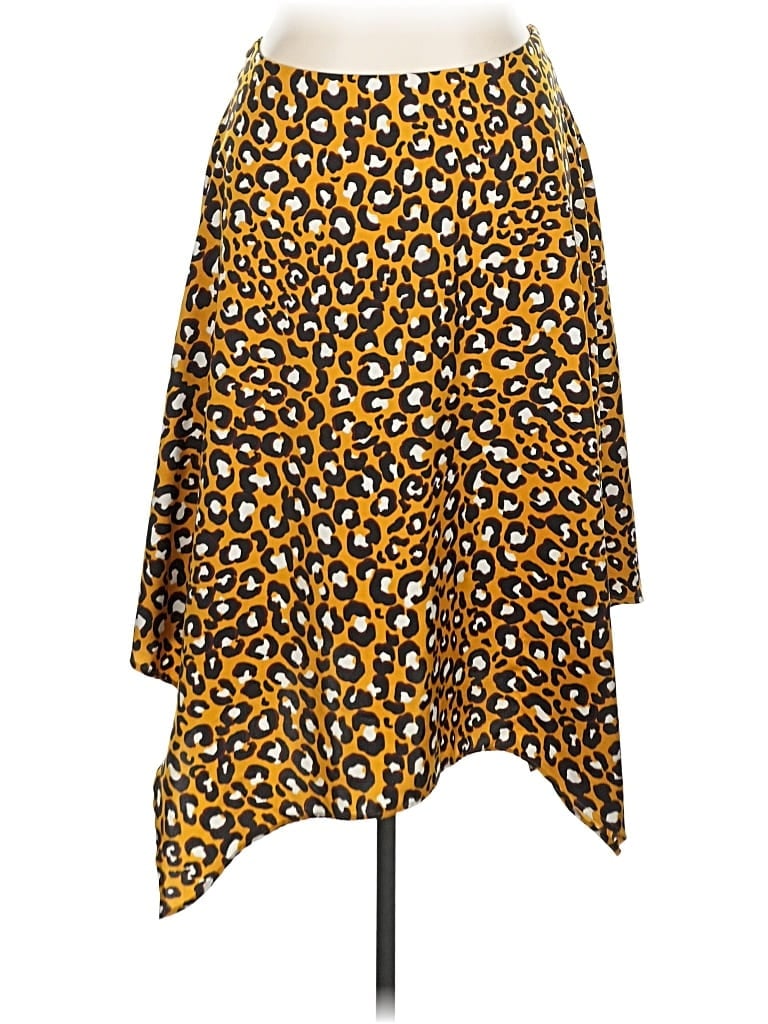 Pre-owned Who What Wear Casual Skirt In Yellow