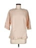Unbranded 100% Cotton Tan 3/4 Sleeve Blouse Size M - photo 1