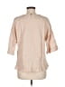 Unbranded 100% Cotton Tan 3/4 Sleeve Blouse Size M - photo 2