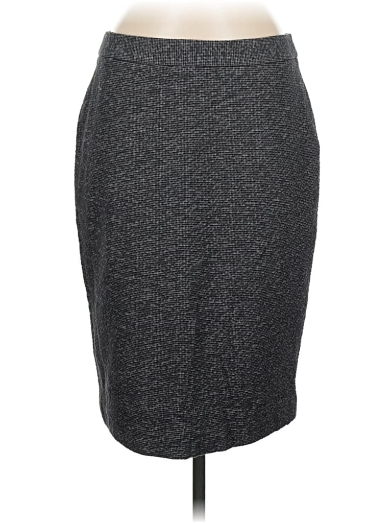 Ann Taylor Casual Skirt In Gray