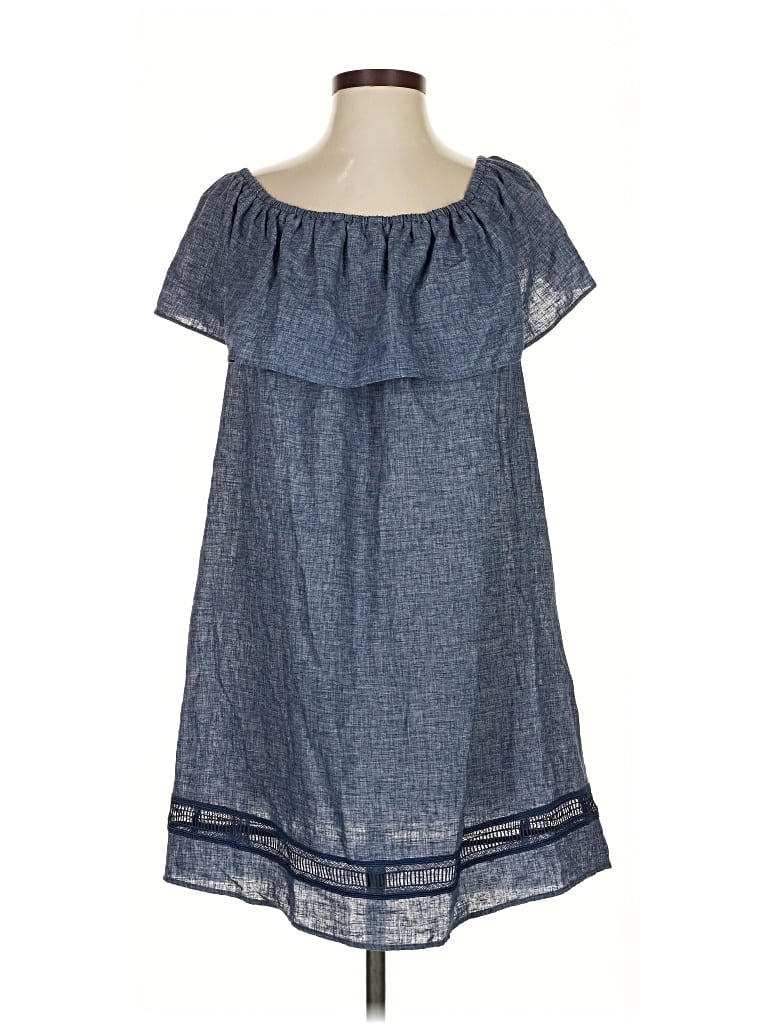 Pre-owned Zara Basic Casual Dress In Blue