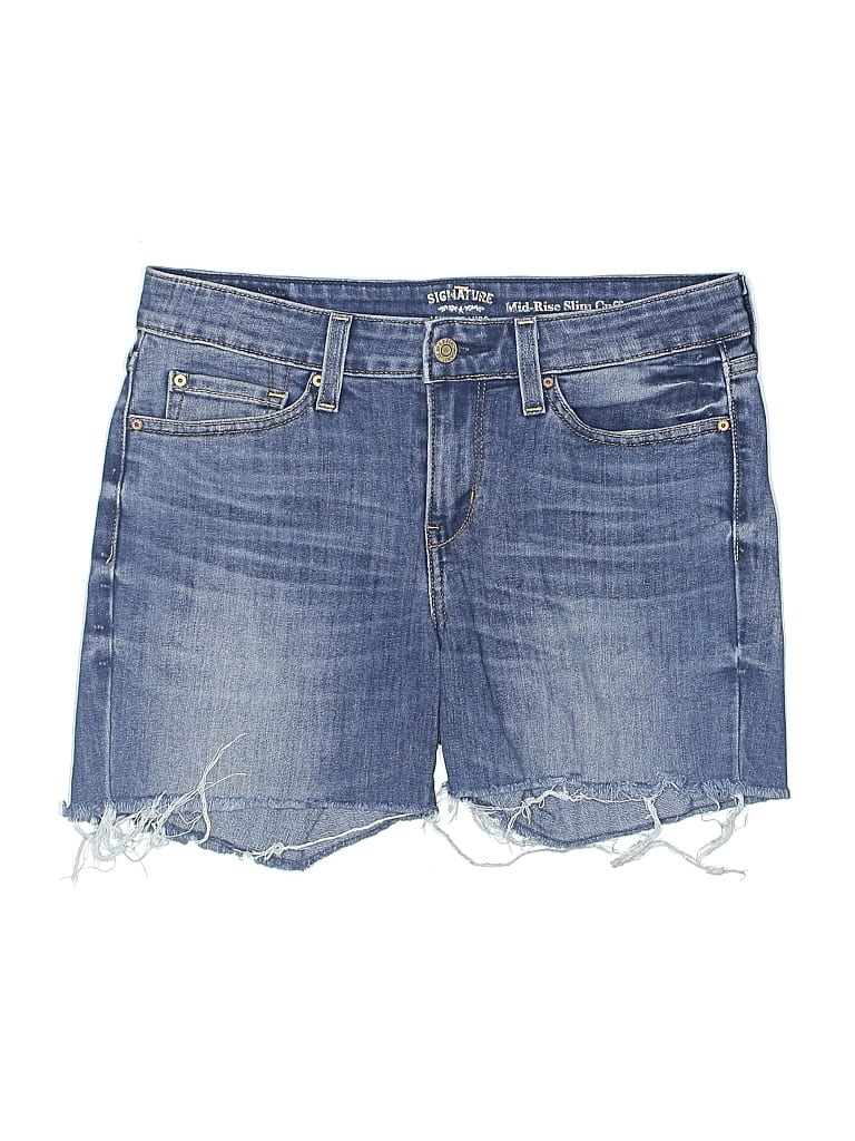 Pre-owned Signature Denim Shorts In Blue