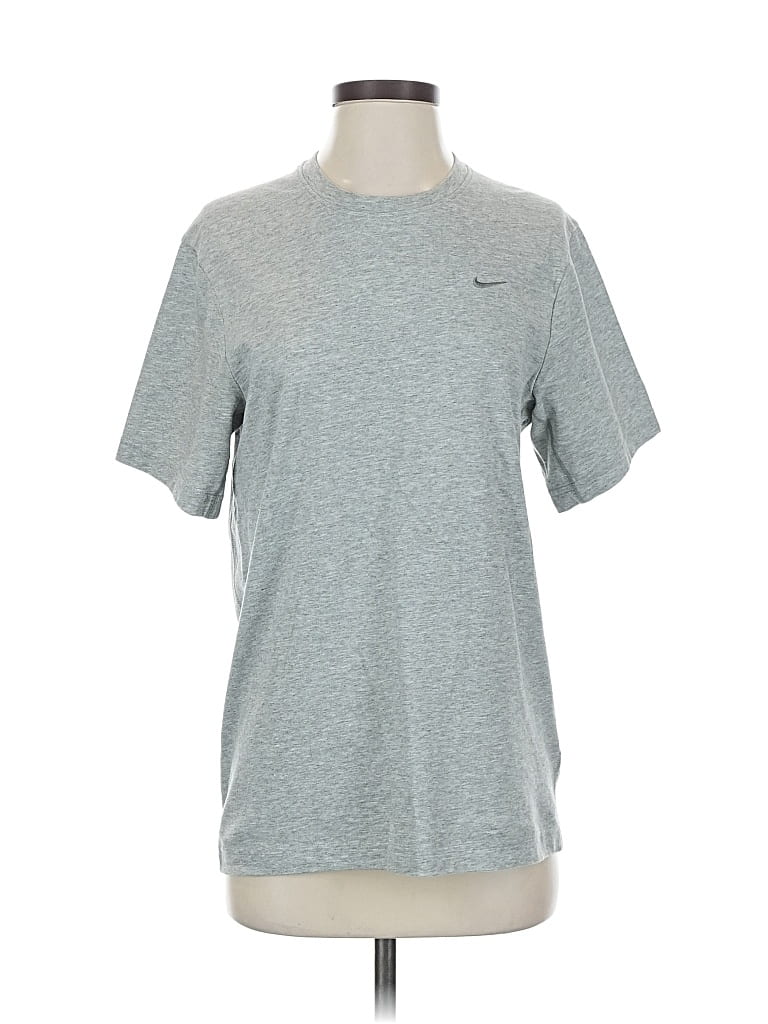 Pre-owned Nike Short Sleeve T-shirt In Gray