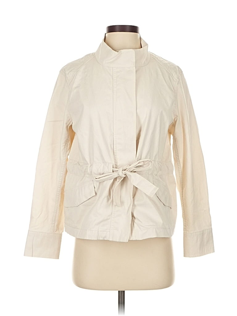 Pre-owned Banana Republic Factory Store Jacket In White