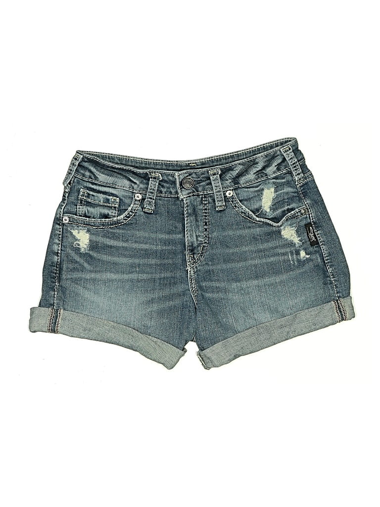 Click to view more detailed imagery on our partner's website Pre-owned Silver Jeans Co. Denim Shorts In Blue