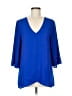 Karen Kane 100% Polyester Blue 3/4 Sleeve Blouse Size M - photo 1