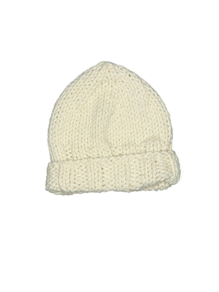 Pre-owned Unbranded Beanie Hat In White