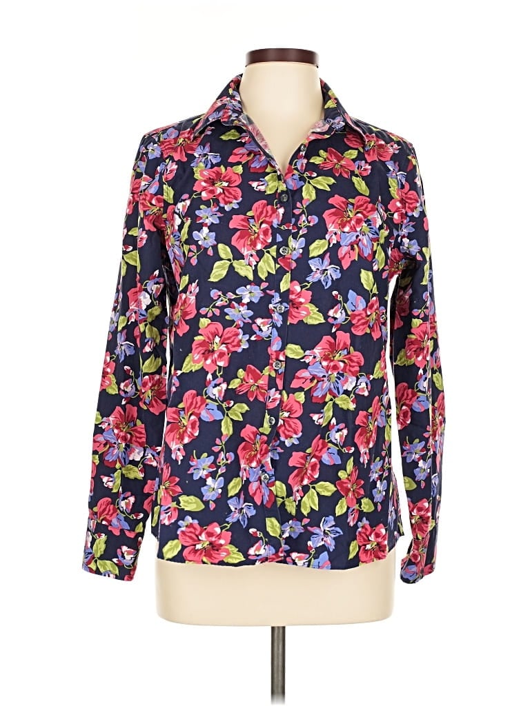 Click to view more detailed imagery on our partner's website Pre-owned Lands' End Long Sleeve Blouse In Purple