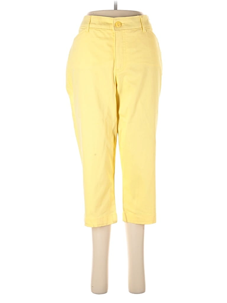 Pre-owned St. John's Bay Casual Pants In Yellow