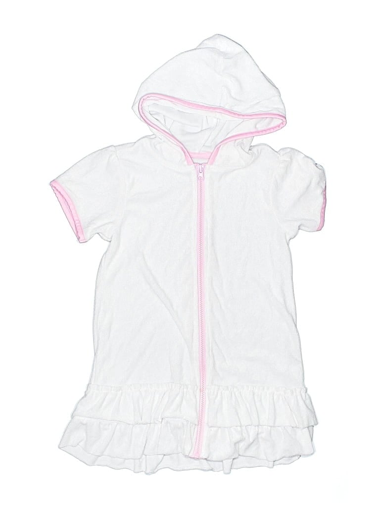 Pre-owned Crown & Ivy Kids' Swimsuit Cover Up In White