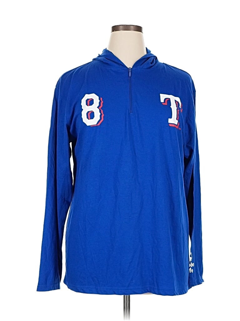 Pre-owned Assorted Brands Pullover Hoodie In Blue
