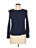 edition 100% Rayon Blue Long Sleeve Blouse Size 8 - photo 1