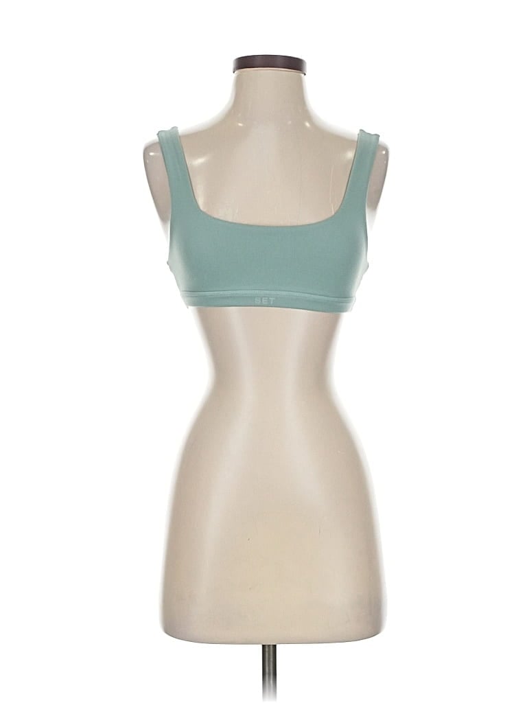 Pre-owned Set Active Sports Bra In Blue