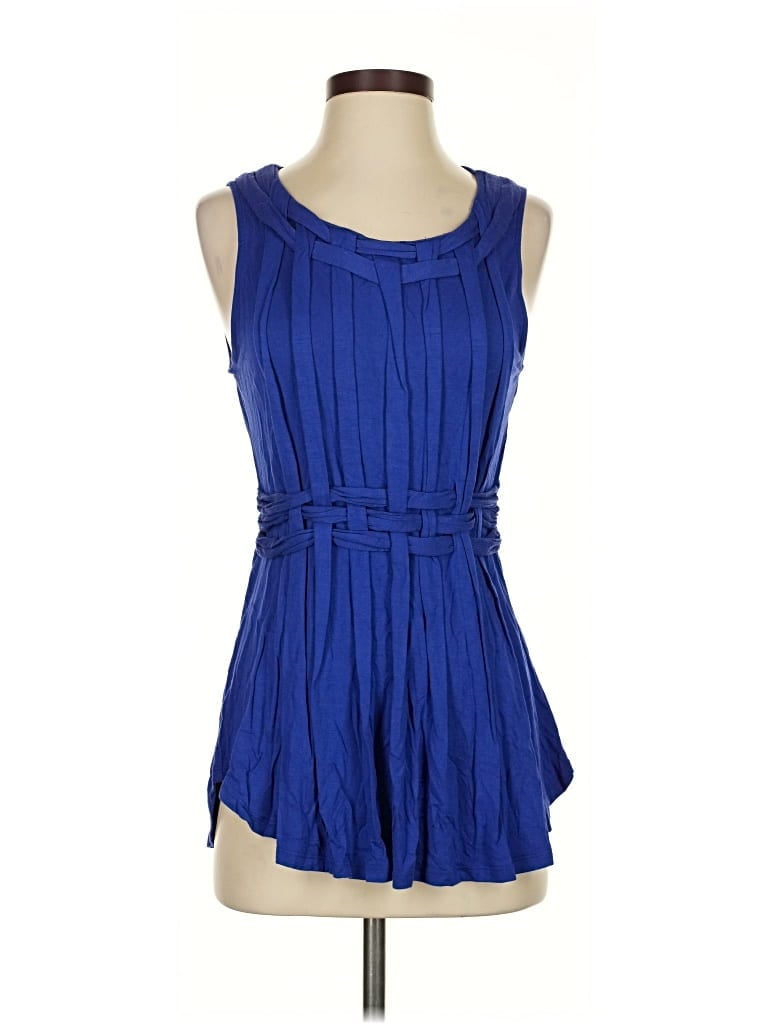 Pre-owned One September Sleeveless Blouse In Blue