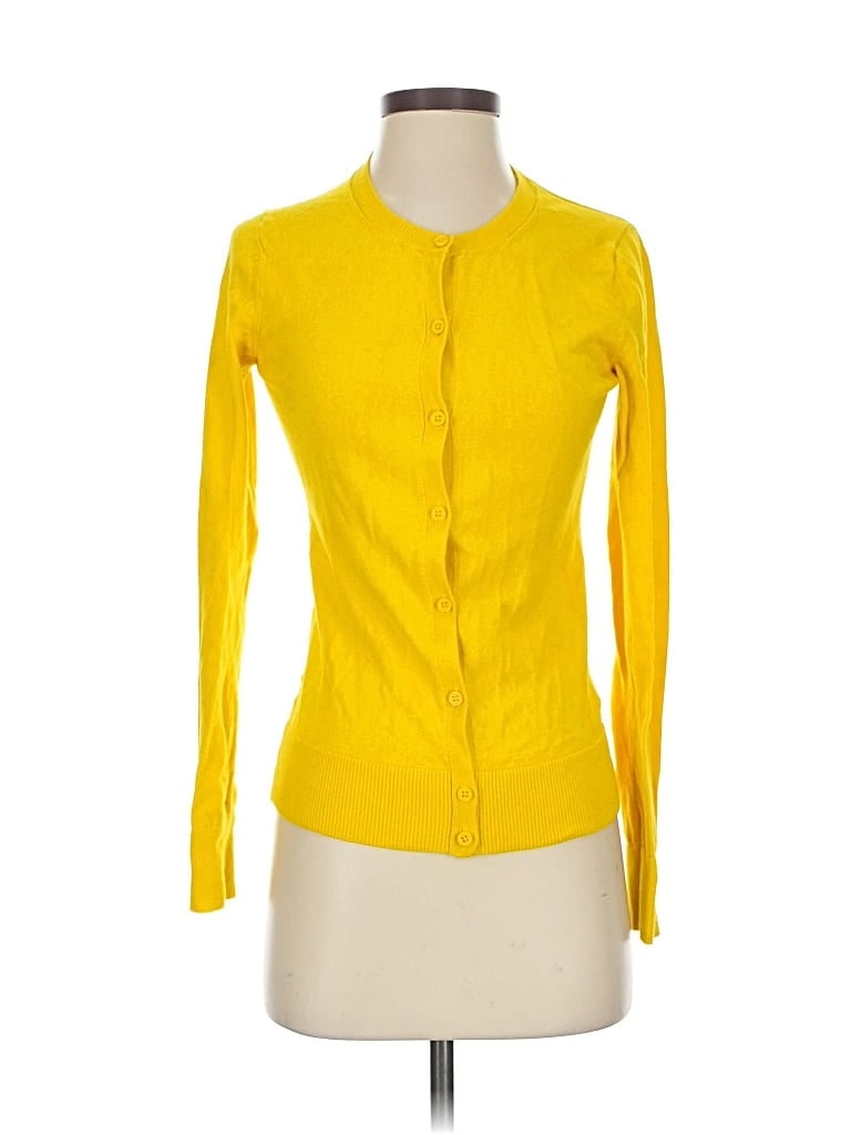 Pre-owned Gap Cardigan Sweater In Yellow