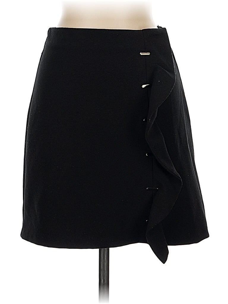 Pre-owned Zara Basic Formal Skirt In Black