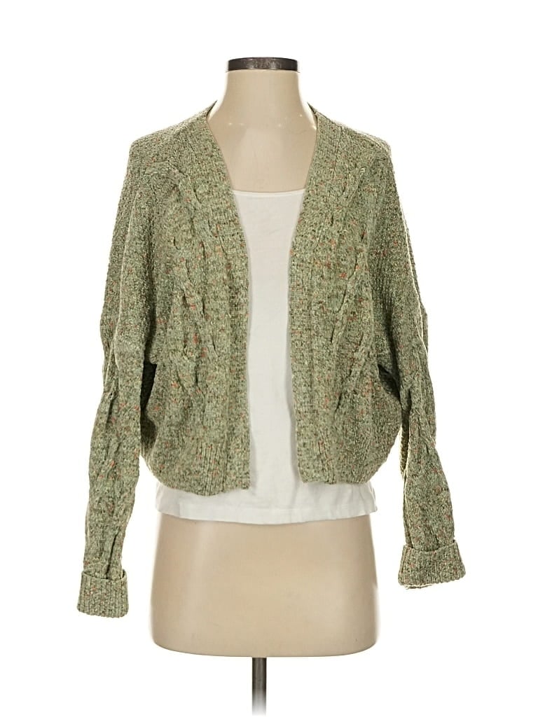 JESSICA SIMPSON Pre-owned Cardigan Sweater In Green