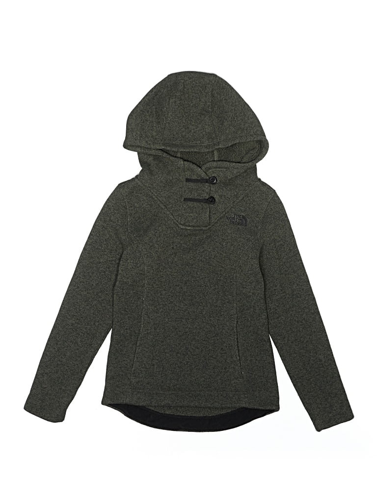 Pre-owned The North Face Kids' Pullover Hoodie In Green