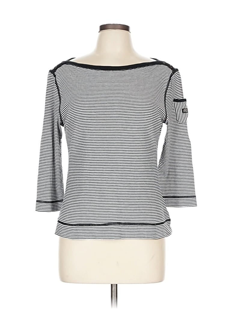 Pre-owned Lauren Jeans Co. 3/4 Sleeve T-shirt In Gray