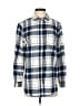 Gap 100% Cotton Plaid Blue Long Sleeve Button-Down Shirt Size S - photo 1